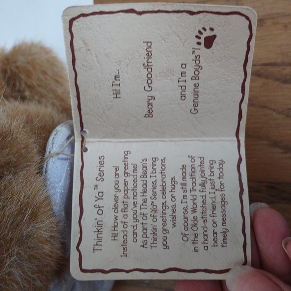 Boyd's Bears The Head Bean Collection Stuffed Bears with Messages - Picture 6 of 7
